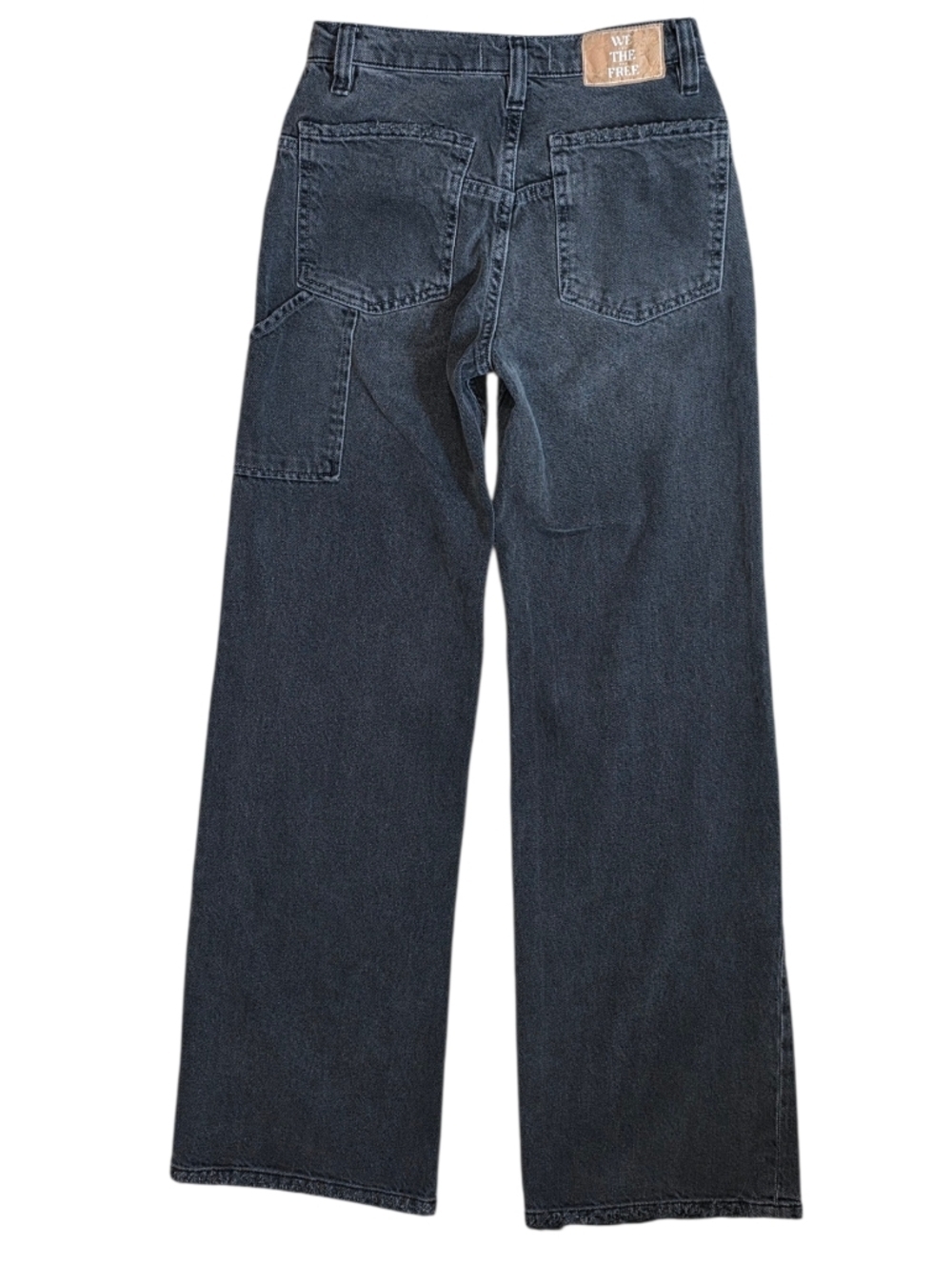 We The Free Tinsley Baggy Wide Leg Celestia Black Denim Size 24 - Picture 9 of 13